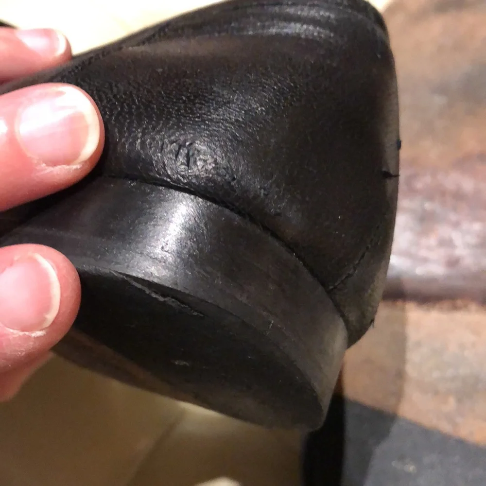Cole Haan genuine leather black loafers slip on